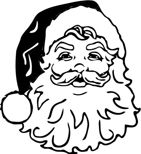 christmas cartoon images black and white|santa black and white clip art.